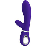 Thomas Super Soft Silicone Rabbit Vibrator -  Purple