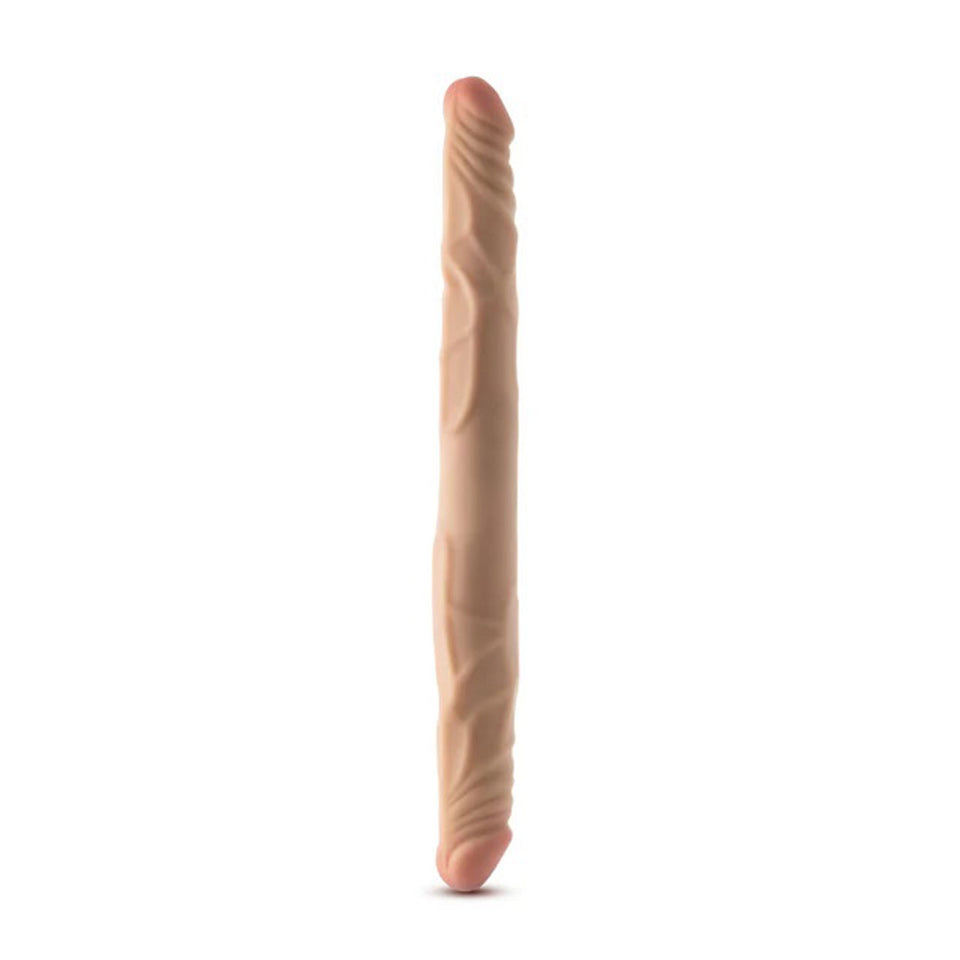 Dr. Skin Plus - 14” Posable Double Dong - Beige