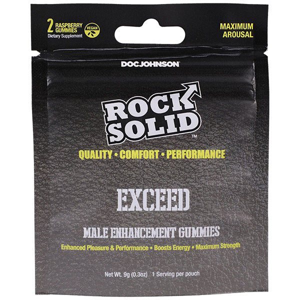 Rock Solid Exceed Gummies 12 Pack Display 2 Per Pack - Raspberry