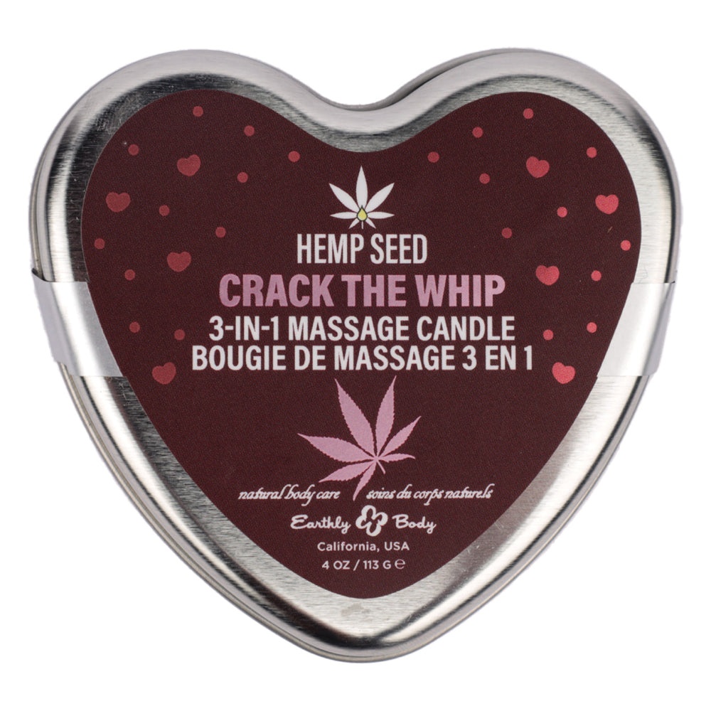 Hemp Seed 3 in 1 Massage Candle Crack the Whip 4.7oz