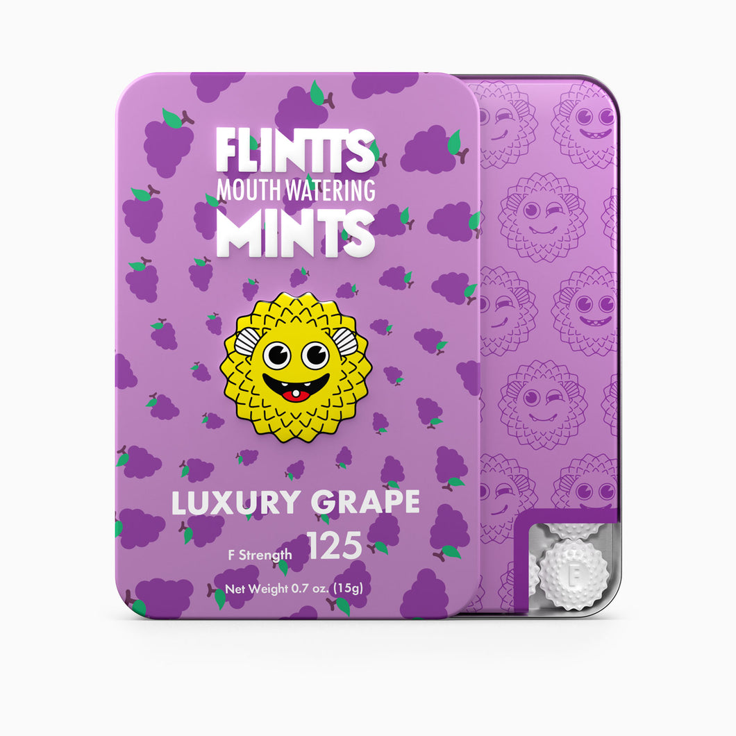 Flintts Mouth Watering Mints Luxury Grape -  F-Strength 125