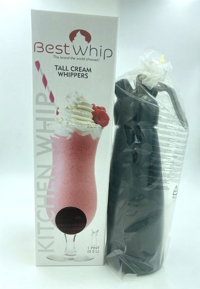 Tall Cream Whipper 1 Pint - Black