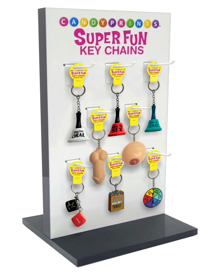 Retail Display Spinner -Super Fun Penis Keychains  and Romance Games