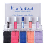 Pure Instinct Pheromone Perfume Oil Roll on 10.2 ml Acrylic Display With Testers and Product 36 Pieces