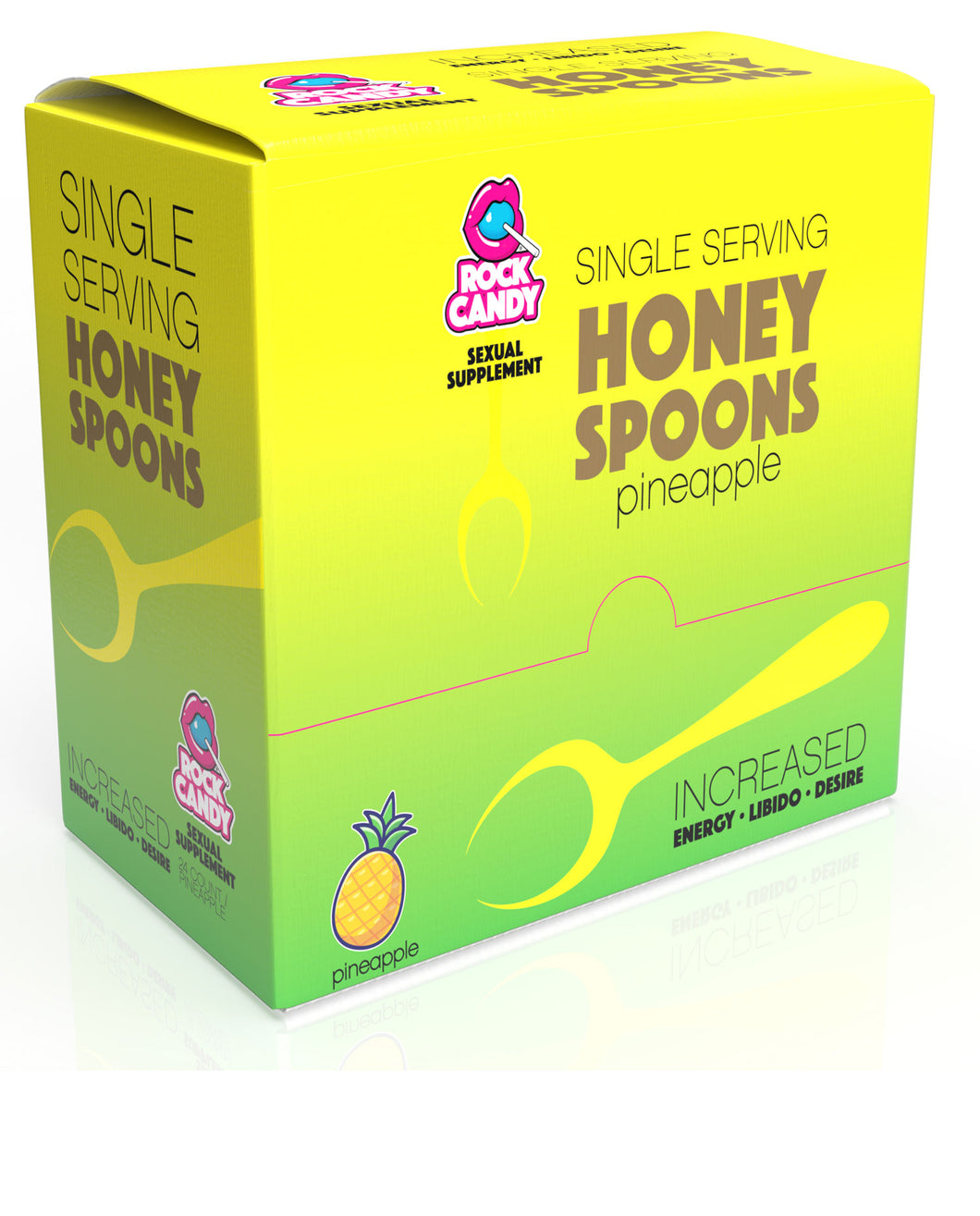 Honey Spoon Sexual Supplement Pineapple  24 Ct Display - Pineapple