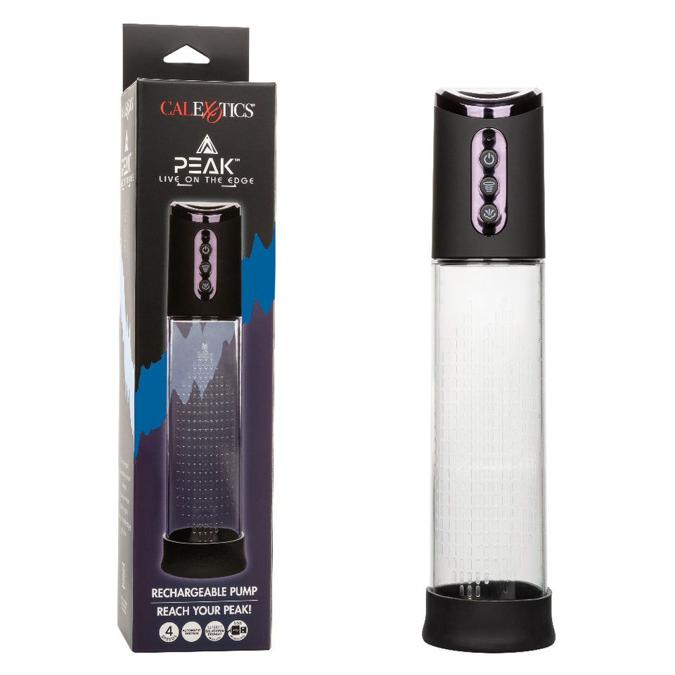 Peak Rechargeable Pump - Black/clear