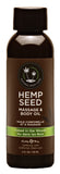 Hemp Seed Massage and Body Oil - Naked in the Woods - 2 Fl. Oz- 60ml