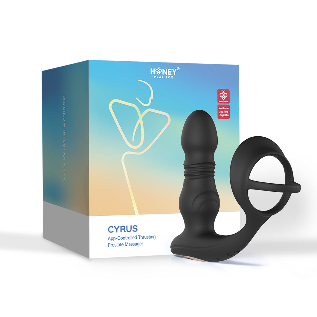 Cyrus - App Control Thrusting Prostate Massager  - Black