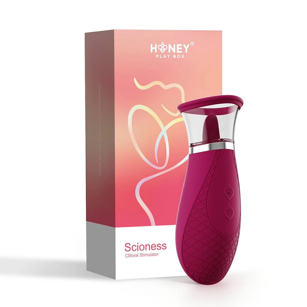 Scioness - Sucking and Licking Clitoral Stimulator - Wine Purple