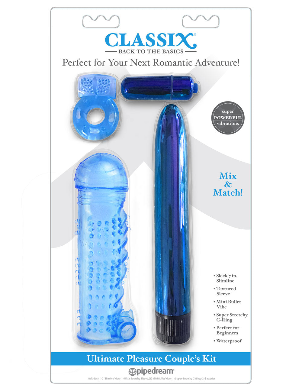 Classix Ultimate Pleasure Couples Kit - Blue