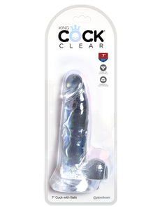 King Cock Clear 7" Cock With Balls