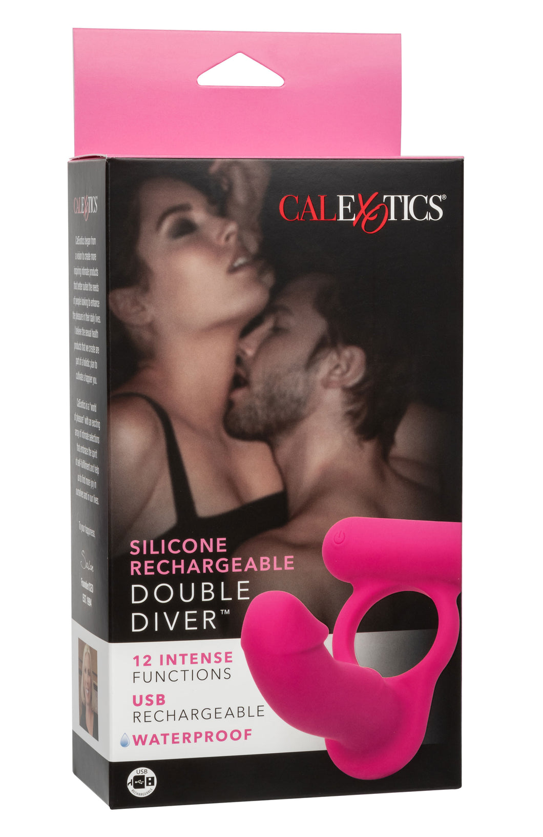 Silicone Rechargeable Double Diver - Pink