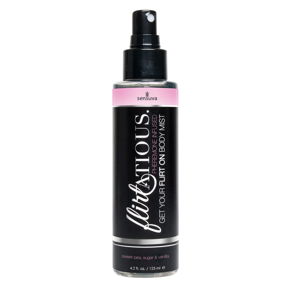 Flirtatious Pheromone Infused Body Mist - Vanilla, Sugar, & Sweet Pea - 4.2 fl.oz - 125 ml