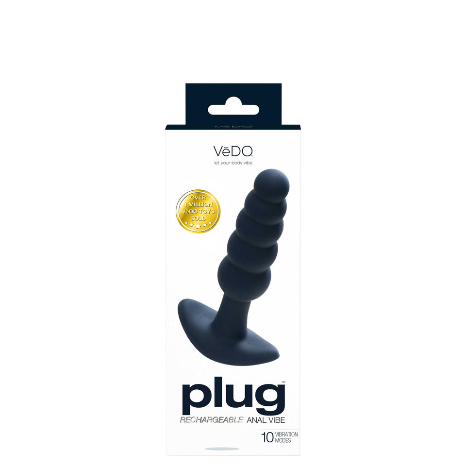 Plug Rechargeable Anal Vibe - Black Pearl